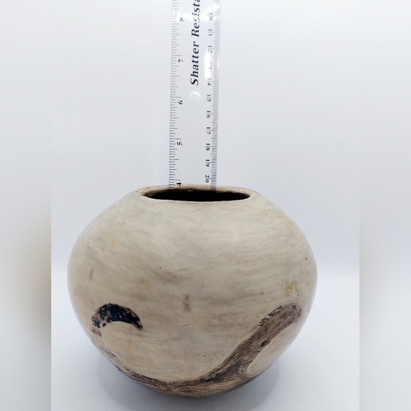 Vintage Clay Pottery Vase Nature wave design - Picture 11 of 13